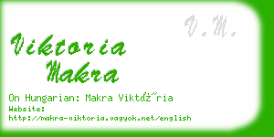 viktoria makra business card